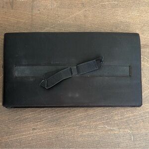 Vintage Black Satin Cobentz for Bergdorf Goodman Clutch Purse